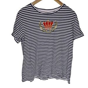 White Stag Y2K Striped Tee